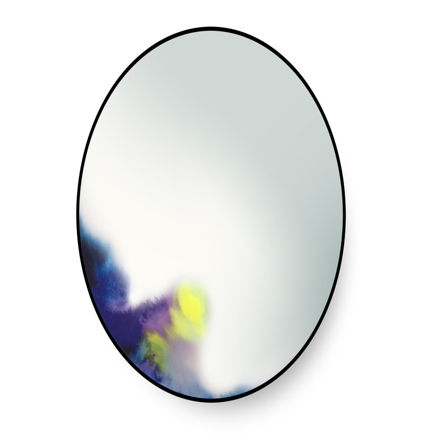 Grand miroir FRANCIS de Petite Friture, Bleu-Violet