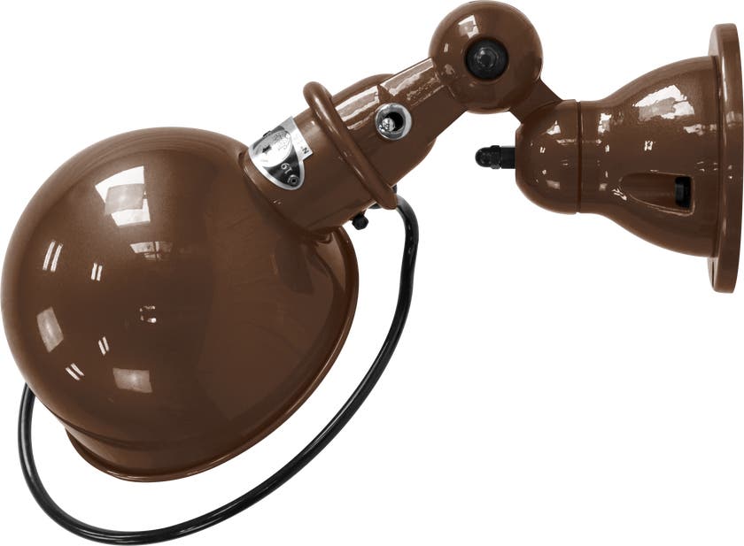 Applique LOFT D1000R de Jieldé, avec interrupteur, sans bras, Chocolat Applique LOFT D1000R de Jieldé, avec interrupteur, sans bras, Chocolat