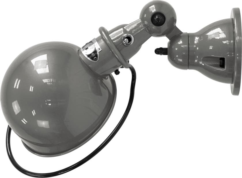 Applique LOFT D1000R de Jieldé, avec interrupteur, sans bras, Gris souris Applique LOFT D1000R de Jieldé, avec interrupteur, sans bras, Gris souris