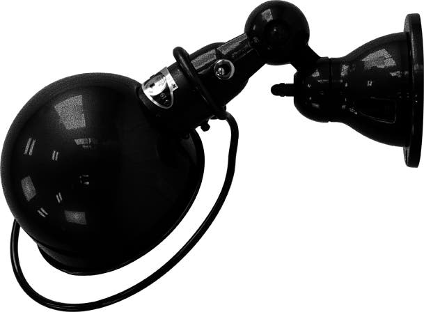 Applique LOFT D1000 de Jieldé, sans interrupteur, Noir martelé Applique LOFT D1000 de Jieldé, sans interrupteur, Noir martelé