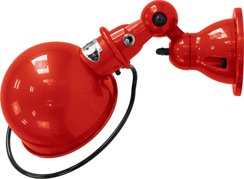 Applique LOFT D1000R de Jieldé, avec interrupteur, sans bras, Rouge Applique LOFT D1000R de Jieldé, avec interrupteur, sans bras, Rouge