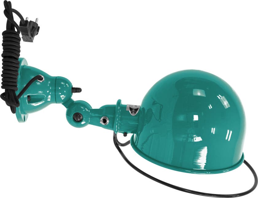 Applique LOFT D1020CR de Jieldé, avec interrupteur, Bleu d'eau Applique LOFT D1020CR de Jieldé, avec interrupteur, Bleu d'eau