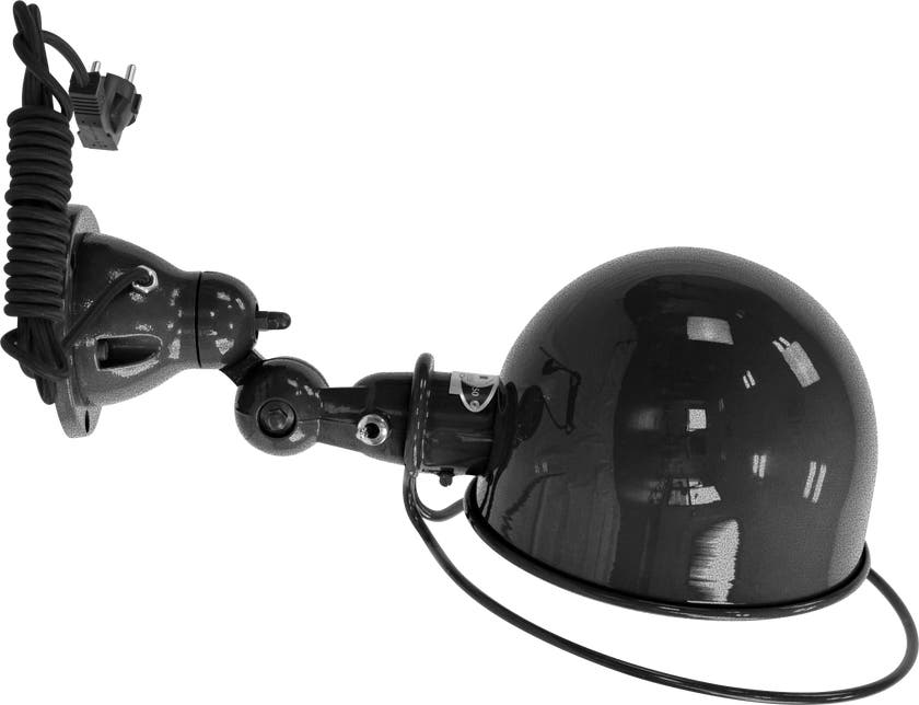 Applique LOFT D1020CR de Jieldé, avec interrupteur, Noir martelé Applique LOFT D1020CR de Jieldé, avec interrupteur, Noir martelé