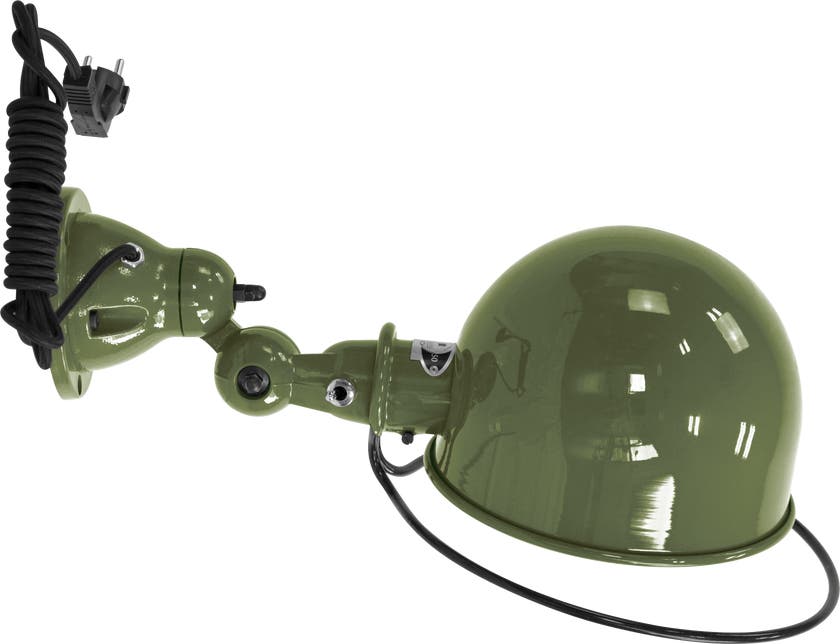 Applique LOFT D1020CR de Jieldé, avec interrupteur, Vert olive Applique LOFT D1020CR de Jieldé, avec interrupteur, Vert olive