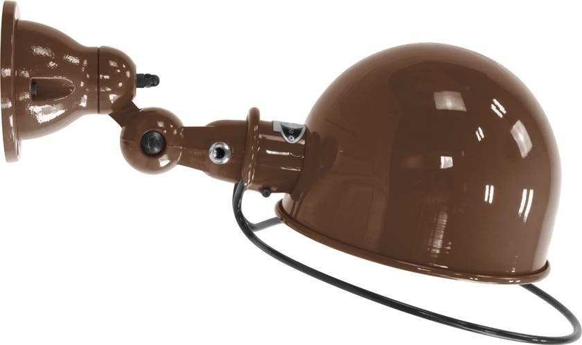 Applique LOFT D1020R avec interrupteur de Jieldé, sans bras, Chocolat Applique LOFT D1020R avec interrupteur de Jieldé, sans bras, Chocolat