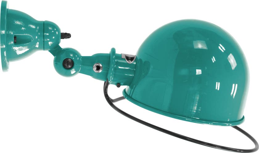 Applique LOFT D1020R avec interrupteur de Jieldé, sans bras, Bleu d'eau Applique LOFT D1020R avec interrupteur de Jieldé, sans bras, Bleu d'eau