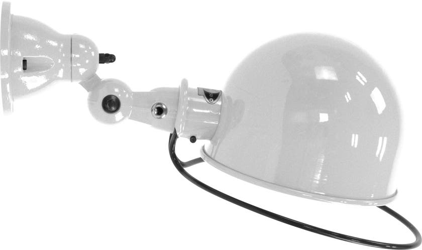Applique LOFT D1020R avec interrupteur de Jieldé, sans bras, Gris argent Applique LOFT D1020R avec interrupteur de Jieldé, sans bras, Gris argent
