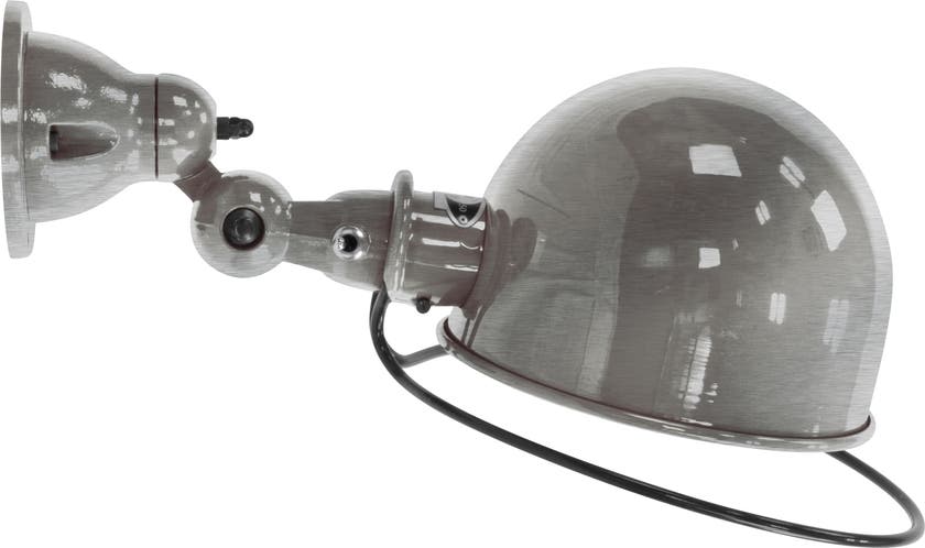 Applique LOFT D1020R avec interrupteur de Jieldé, sans bras, Acier brossé Applique LOFT D1020R avec interrupteur de Jieldé, sans bras, Acier brossé