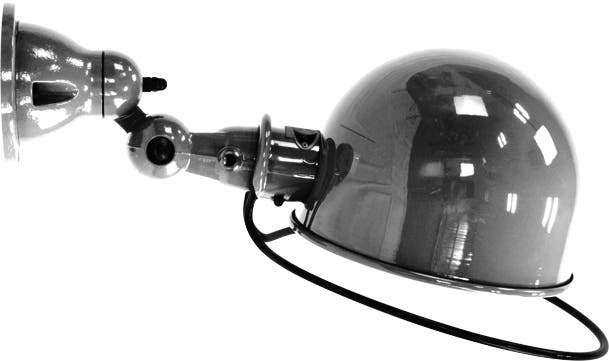 Applique murale LOFT D1020 de Jieldé, sans interrupteur, Chrome Applique murale LOFT D1020 de Jieldé, sans interrupteur, Chrome