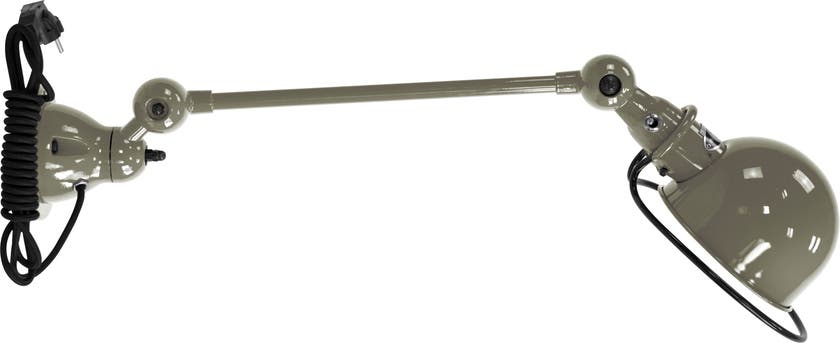 Applique LOFT D4001CR de Jieldé, avec interrupteur, Kaki gris Applique LOFT D4001CR de Jieldé, avec interrupteur, Kaki gris