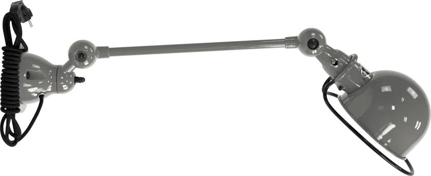 Applique LOFT D4001CR de Jieldé, avec interrupteur, Gris souris Applique LOFT D4001CR de Jieldé, avec interrupteur, Gris souris