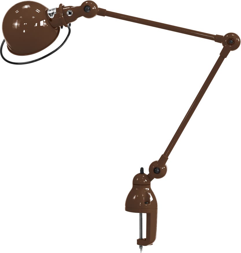 Lampe étau LOFT D4040 de Jieldé, Chocolat Lampe étau LOFT D4040 de Jieldé, Chocolat