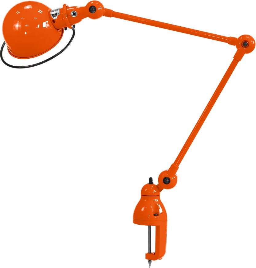 Lampe étau LOFT D4040 de Jieldé, Orange Lampe étau LOFT D4040 de Jieldé, Orange