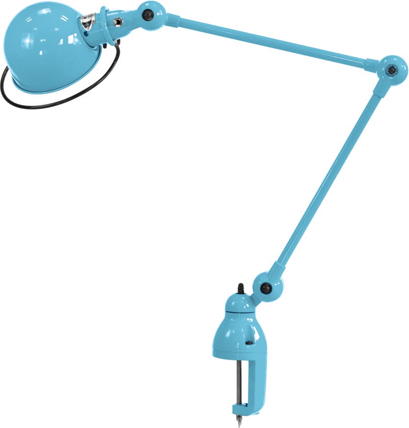 Lampe étau LOFT D4040 de Jieldé, Bleu pastel Lampe étau LOFT D4040 de Jieldé, Bleu pastel
