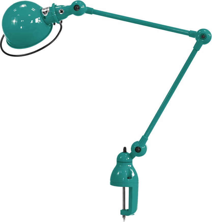 Lampe étau LOFT D4040 de Jieldé, Bleu d'eau Lampe étau LOFT D4040 de Jieldé, Bleu d'eau