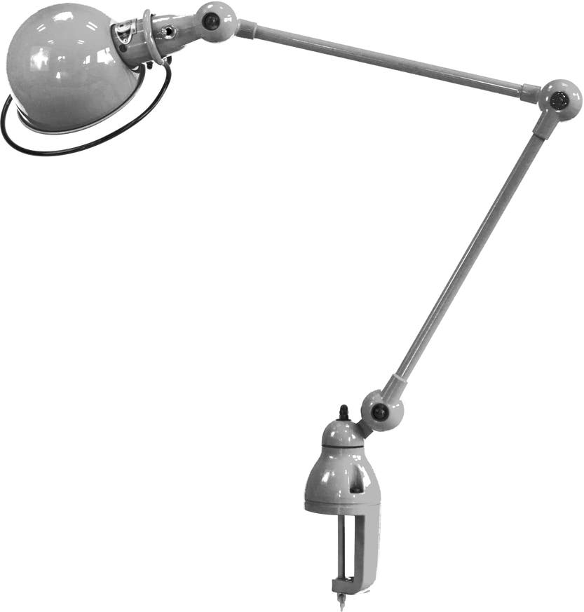 Lampe étau LOFT D4040 de Jieldé, Chrome Lampe étau LOFT D4040 de Jieldé, Chrome