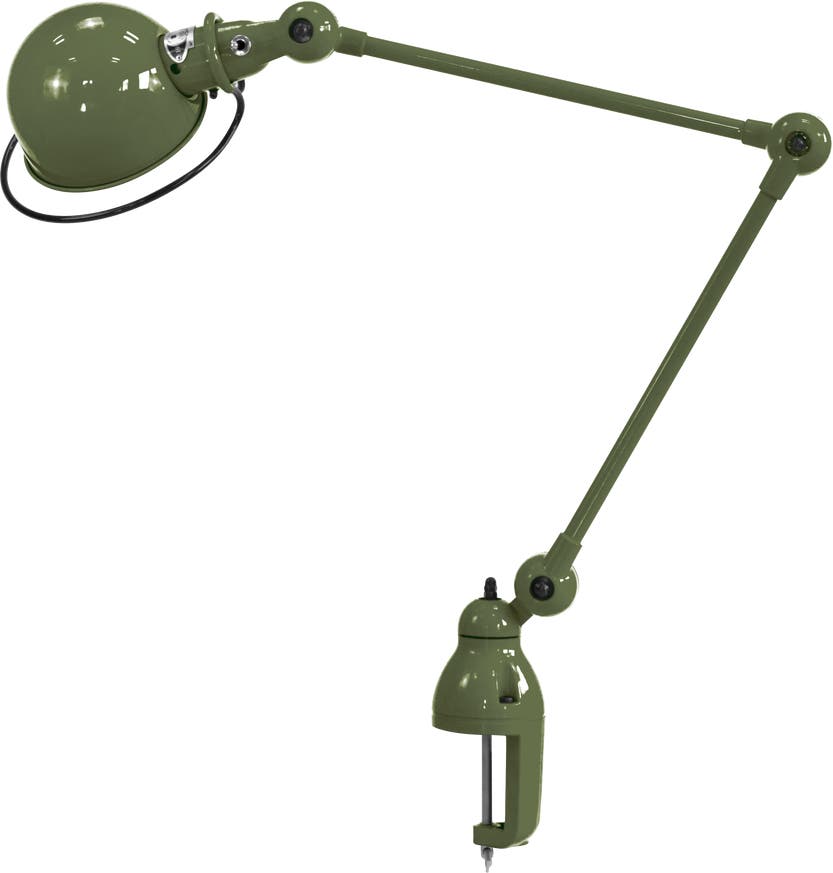 Lampe étau LOFT D4040 de Jieldé, Vert olive Lampe étau LOFT D4040 de Jieldé, Vert olive