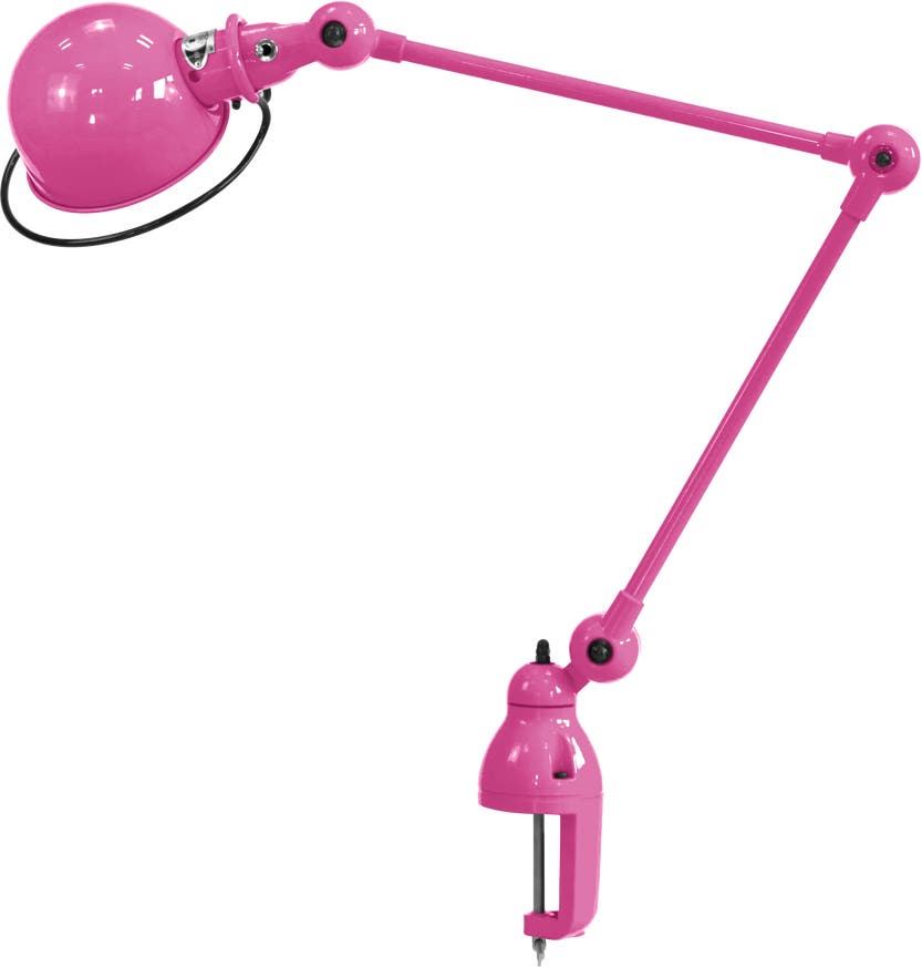 Lampe étau LOFT D4040 de Jieldé, Rose Lampe étau LOFT D4040 de Jieldé, Rose
