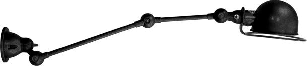 Applique LOFT D4251 de Jieldé, sans interrupteur, Noir martelé Applique LOFT D4251 de Jieldé, sans interrupteur, Noir martelé