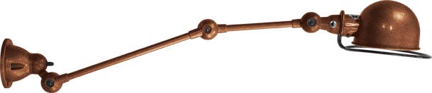 Applique LOFT D4251R de Jieldé, avec interrupteur, Cuivre martelé Applique LOFT D4251R de Jieldé, avec interrupteur, Cuivre martelé