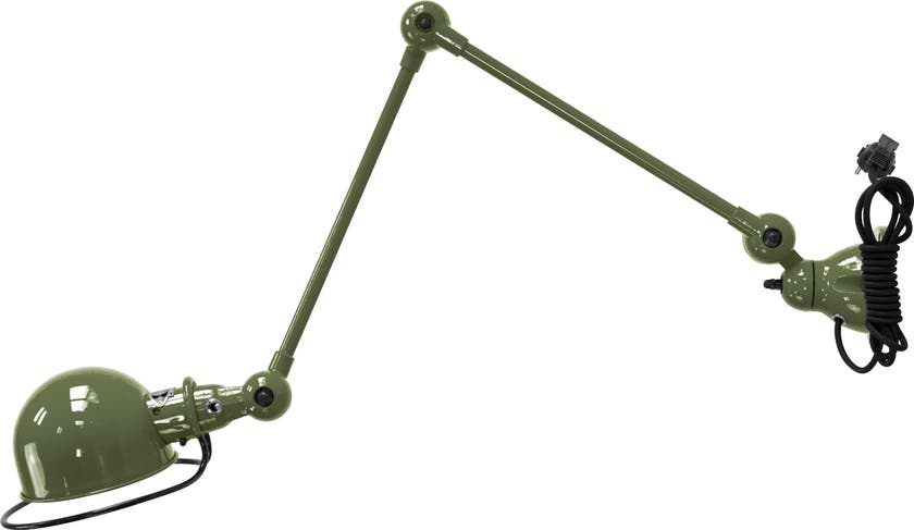 Applique LAK L4401CR de Jieldé, avec interrupteur, Vert olive Applique LAK L4401CR de Jieldé, avec interrupteur, Vert olive