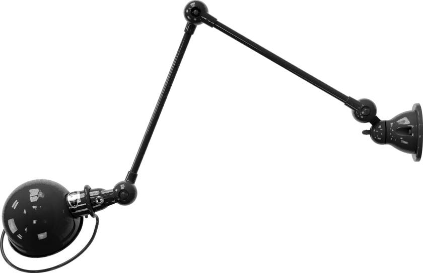 Applique LOFT D4401R de Jieldé, avec interrupteur, Noir martelé Applique LOFT D4401R de Jieldé, avec interrupteur, Noir martelé