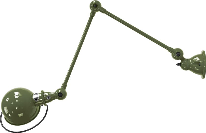 Applique LOFT D4401R de Jieldé, avec interrupteur, Vert olive Applique LOFT D4401R de Jieldé, avec interrupteur, Vert olive