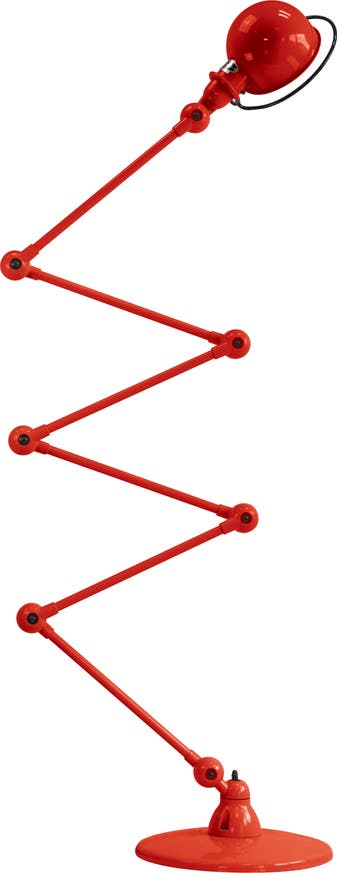 Lampadaire LOFT D9406 de Jieldé, Rouge Lampadaire LOFT D9406 de Jieldé, Rouge