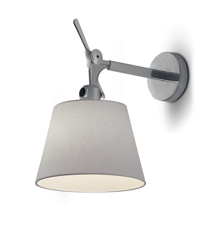 Applique murale TOLOMEO avec diffuseur de Artemide, Ø.32 cm, Satin gris