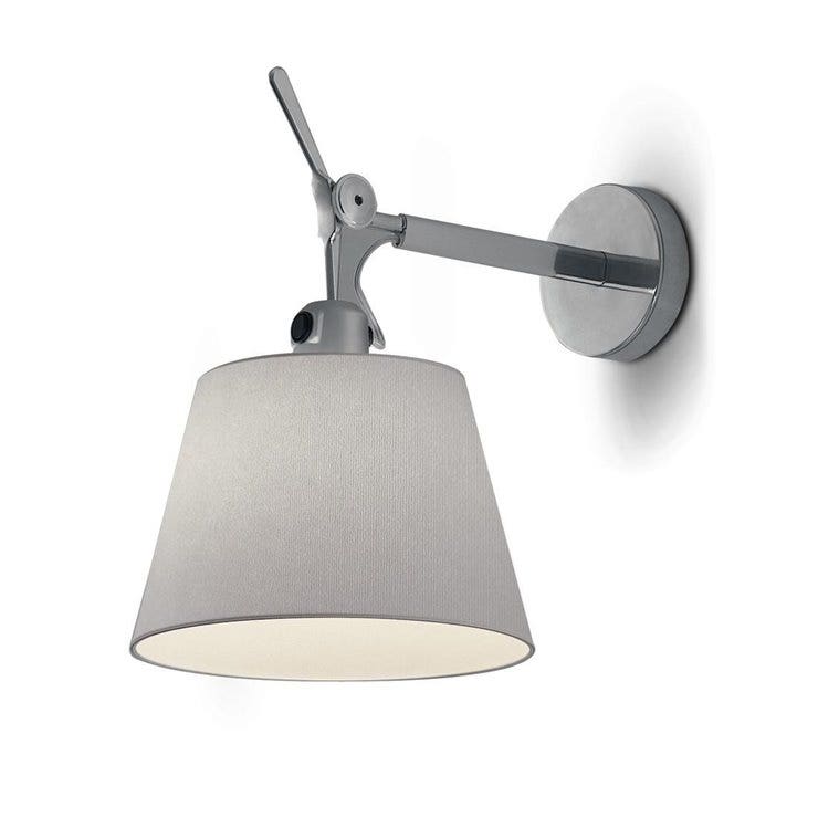Applique murale TOLOMEO avec diffuseur de Artemide, Ø.32 cm, Satin gris Applique murale TOLOMEO avec diffuseur de Artemide, Ø.32 cm, Satin gris