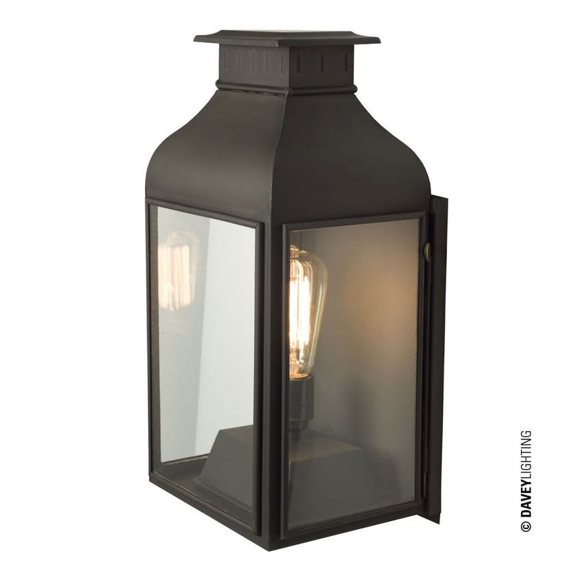 Applique murale 0276 en verre clair de Davey Lighting, Laiton Applique murale 0276 en verre clair de Davey Lighting, Laiton