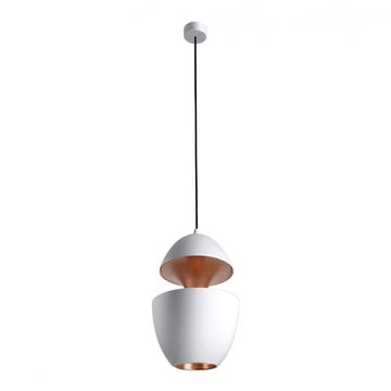 Suspension HERE COMES THE SUN 350, Blanc / Cuivre