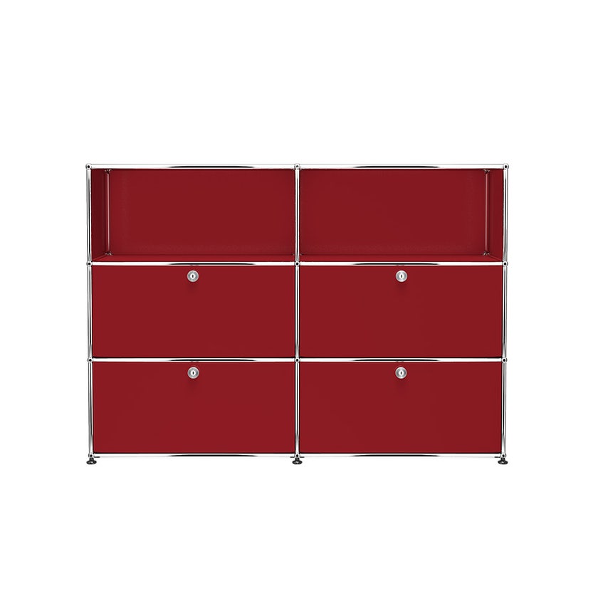 Buffet USM Haller M64, Rouge rubis Buffet USM Haller M64, Rouge rubis