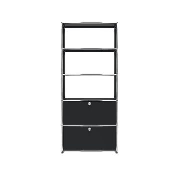 Étagère USM Haller M24, Noir graphite