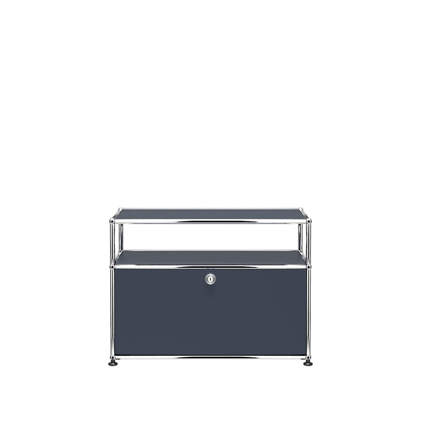Petit meuble de rangement USM Haller O1, Anthracite Petit meuble de rangement USM Haller O1, Anthracite