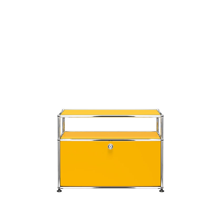 Petit meuble de rangement USM Haller O1, Jaune or Petit meuble de rangement USM Haller O1, Jaune or