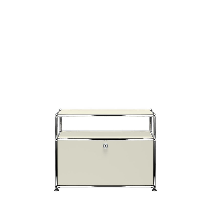 Petit meuble de rangement USM Haller O1, Gris clair
