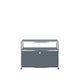 Petit meuble de rangement USM Haller O1, Gris moyen