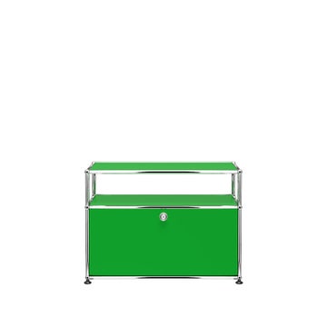 Petit meuble de rangement USM Haller O1, Vert USM