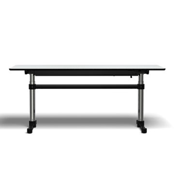 Bureau réglable en hauteur KITOS M, Stratifié gris perle