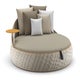 Canapé DALA LOVESEAT de Dedon, Structure Ibiza, Coussin d’assise Off White 451