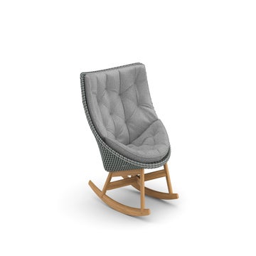 Rocking-chair MBRACE sans coussins de Dedon, Baltic