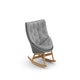 Rocking-chair MBRACE sans coussins de Dedon, Baltic