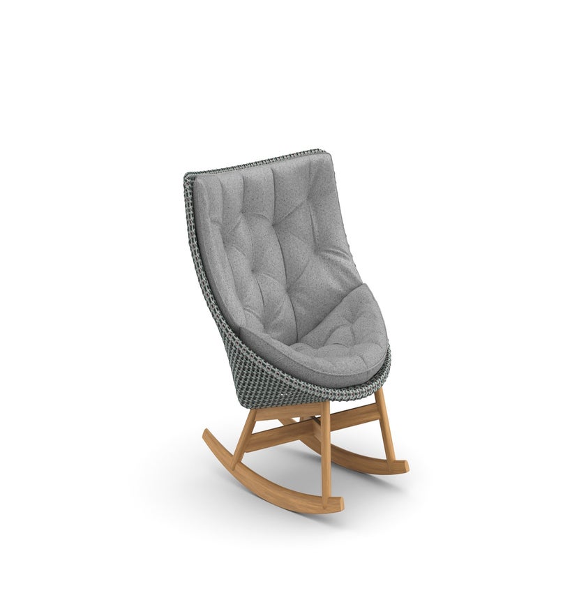 Rocking-chair MBRACE sans coussins de Dedon, Baltic