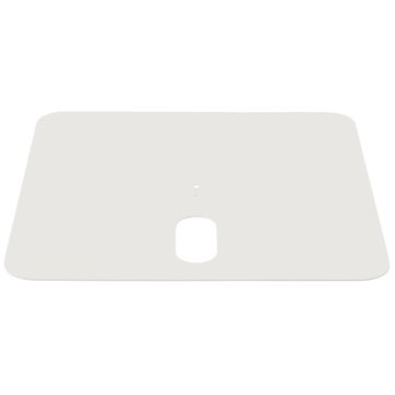 Plaque décorative en aluminium pour socle à roulettes Z 55 kg, Blanc grisé RAL 9002