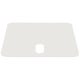 Plaque décorative en aluminium pour socle à roulettes Z 55 kg, Blanc grisé RAL 9002