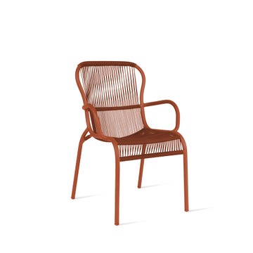 Chaise de table LOOP de Vincent Sheppard, Terracotta
