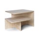 Duo de tables basses Distinct Grande L: 133 x H: 35 x l: 70 cm