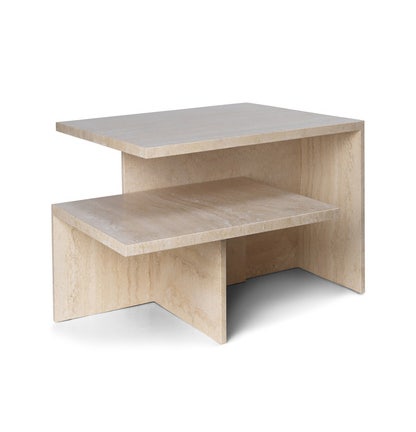 Duo de tables basses Distinct Grande L: 133 x H: 35 x l: 70 cm