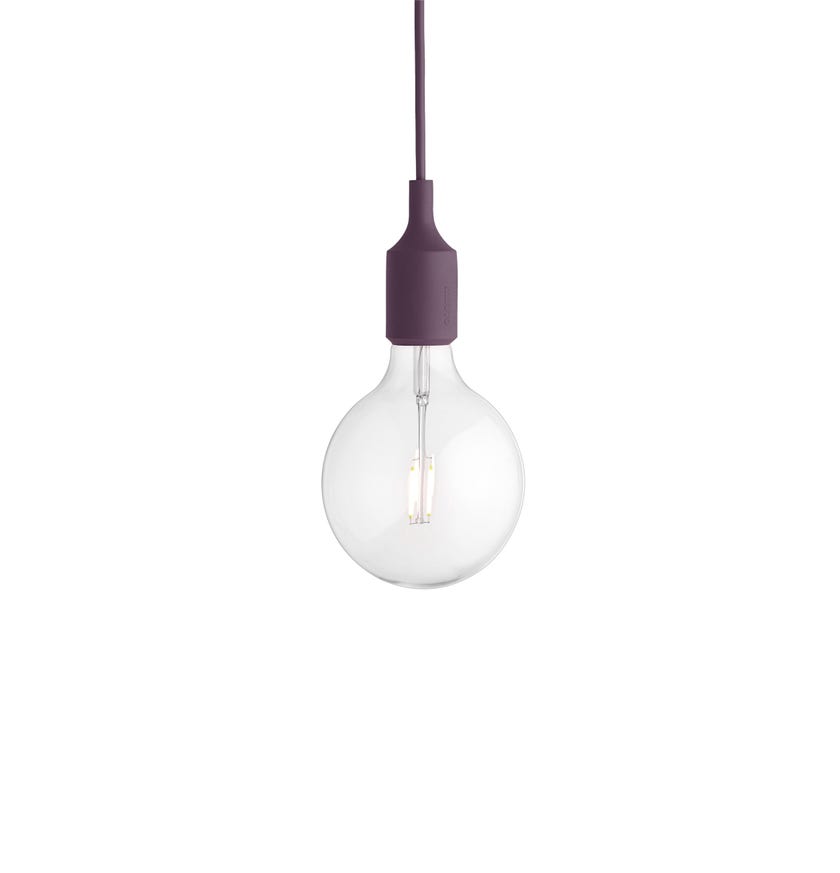 Suspension E27 de Muuto, Bordeaux